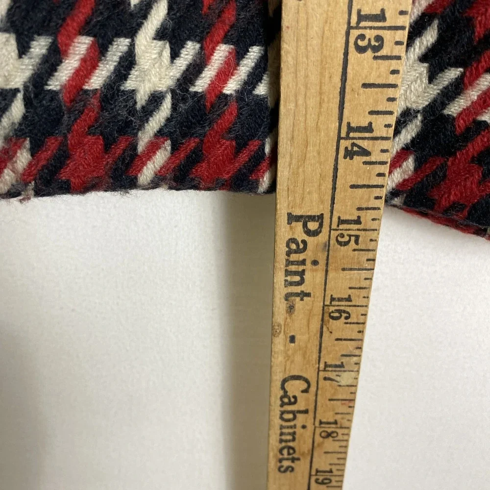 Lined‎ Plaid Mini Express Womens Skirt Wool Blend 8 Red Black